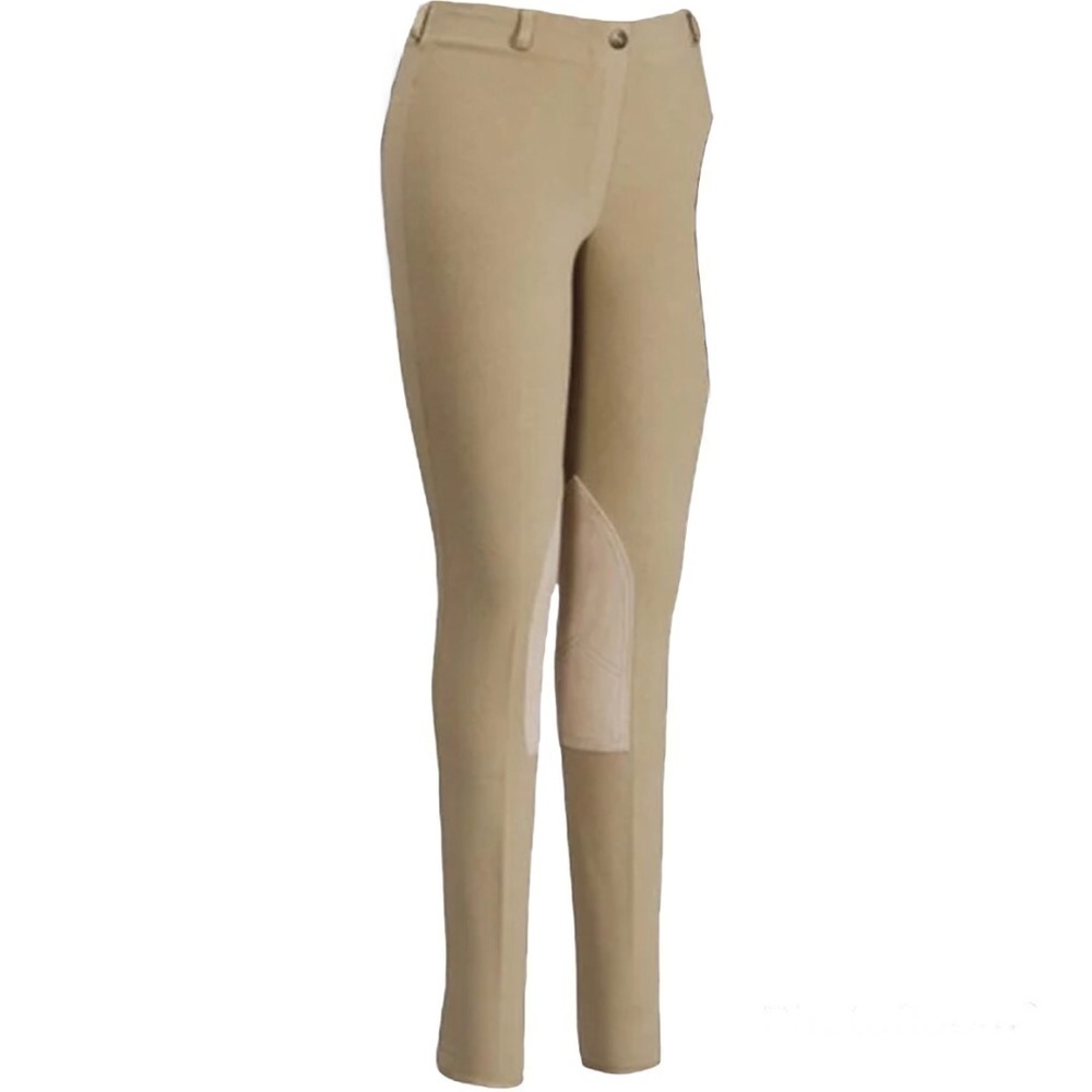 Tuffrider Equestrian Breeches Women 30 Cotton Gripper Horse Riding Pants Stretch